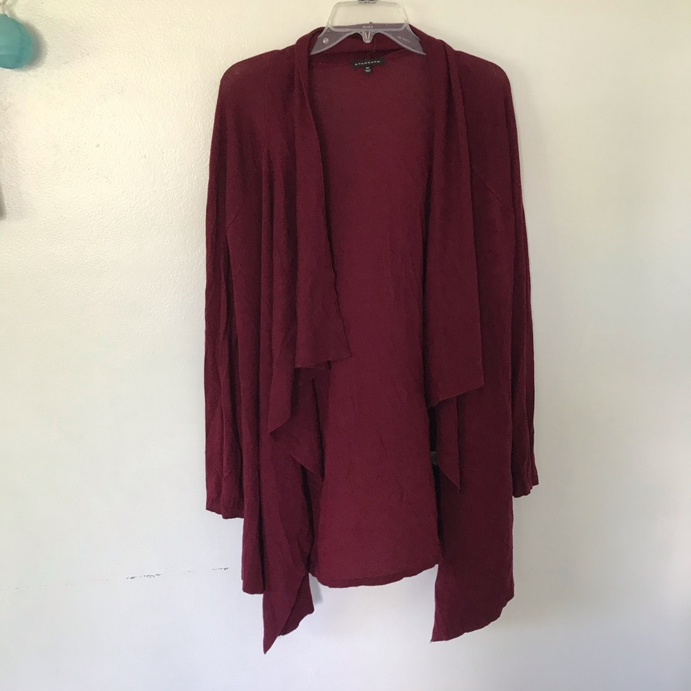Burgundy cardigan